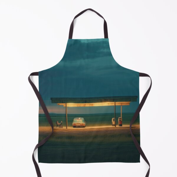 Item preview, Minimalist bus stop at night – Landscape Photography designed and sold by regnumsaturni.