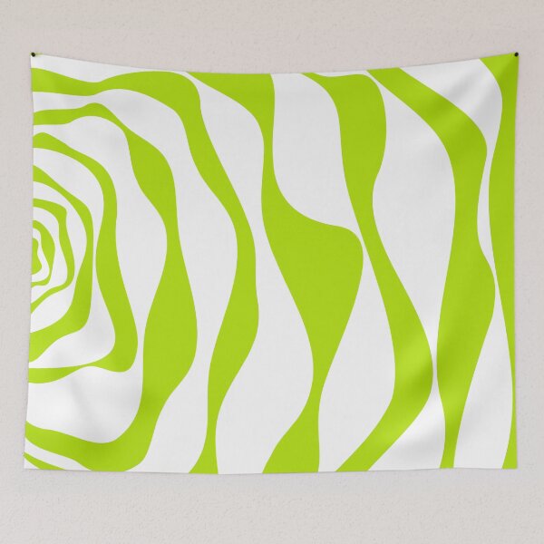 Item preview, Ebb and Flow 4 in Lime Green and White designed and sold by LAEC-Shop.