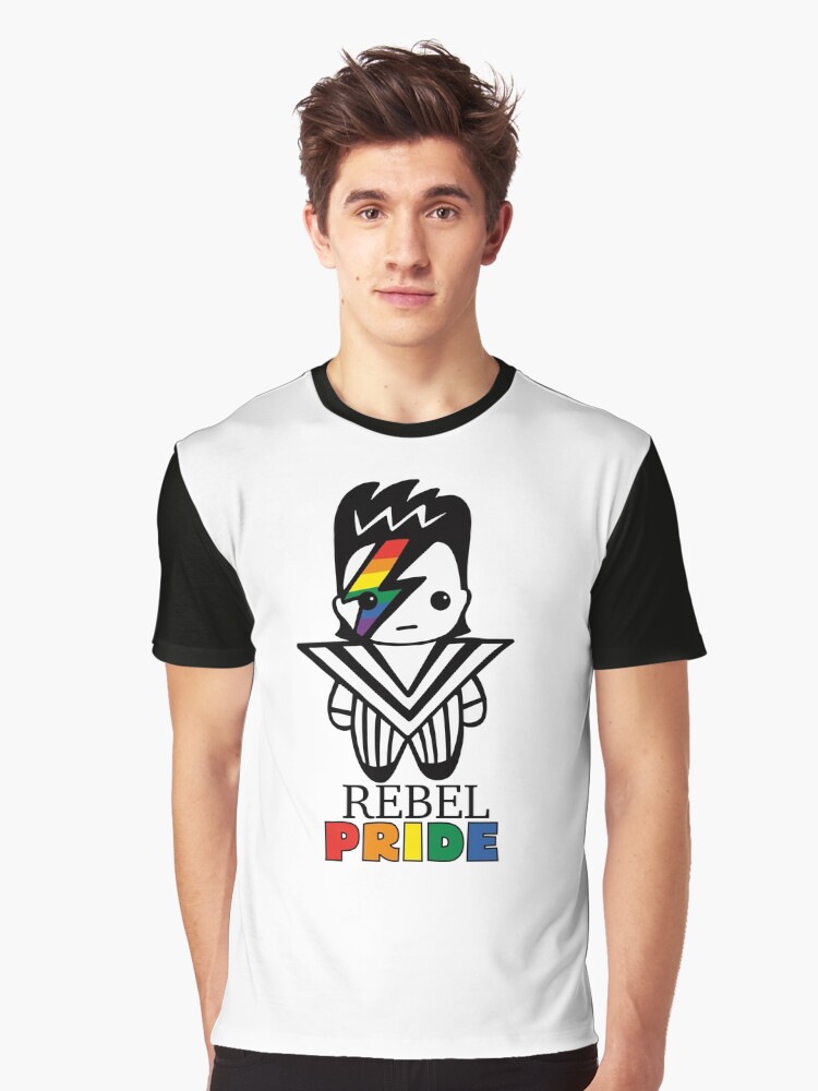 David Bowie LGBTQIA pride Graphic T Shirt