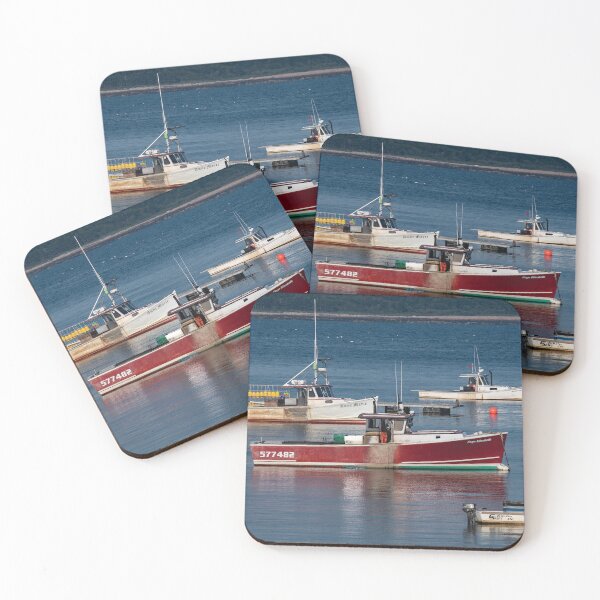 Item preview, Maine Lobster Boats at Rest designed and sold by CMFAstudio.
