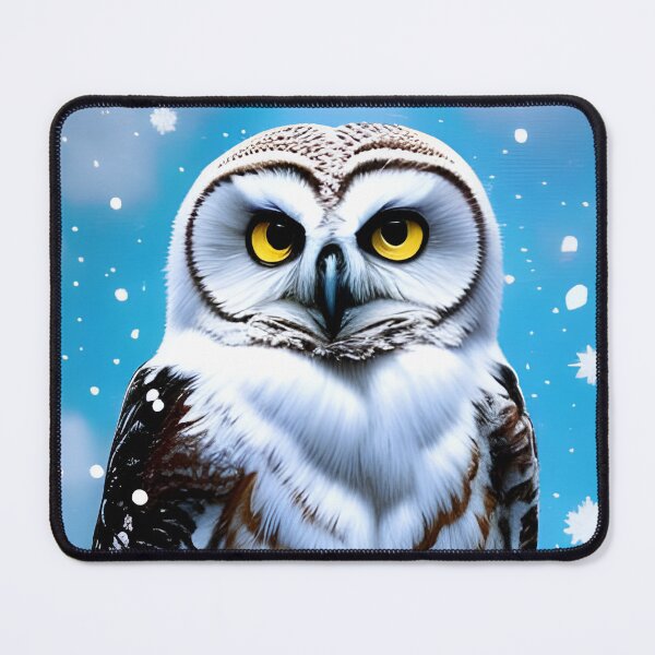 Item preview, White and Brown Winter Owl, Ai Generated Art  designed and sold by ACC .
