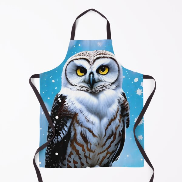 Item preview, White and Brown Winter Owl, Ai Generated Art designed and sold by ACC .
