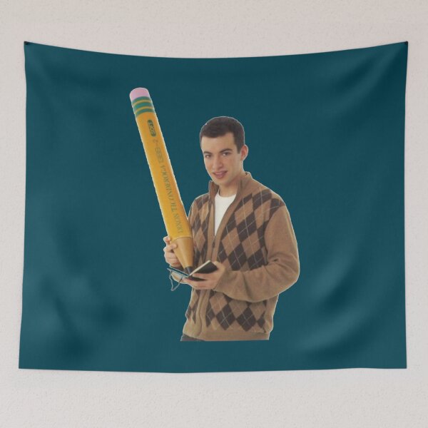 Item preview, Nathan Fielder holding a giant Dixon pencil    designed and sold by DeclanQuigley1.