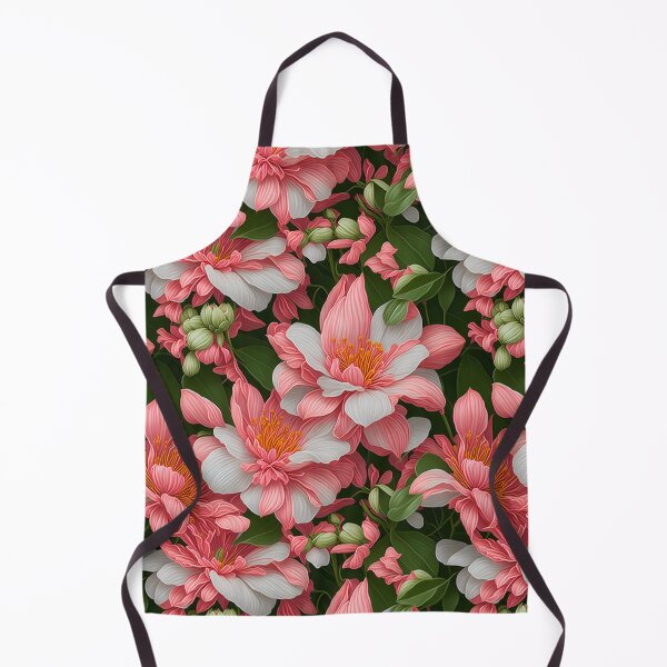 Item preview, Seamless All Over Flower Pattern pink and white designed and sold by AiArtMerch.
