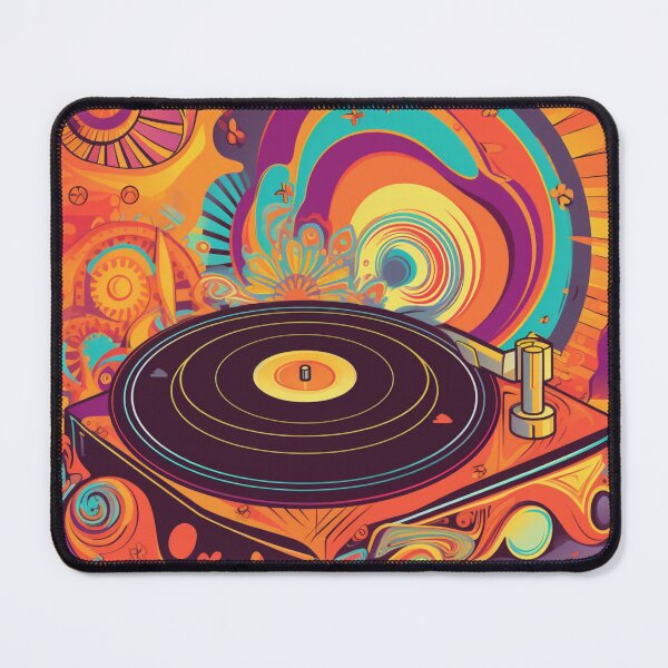 Item preview, 70s conic vinyl record player T-shirt designed and sold by ploen kongsuwan.