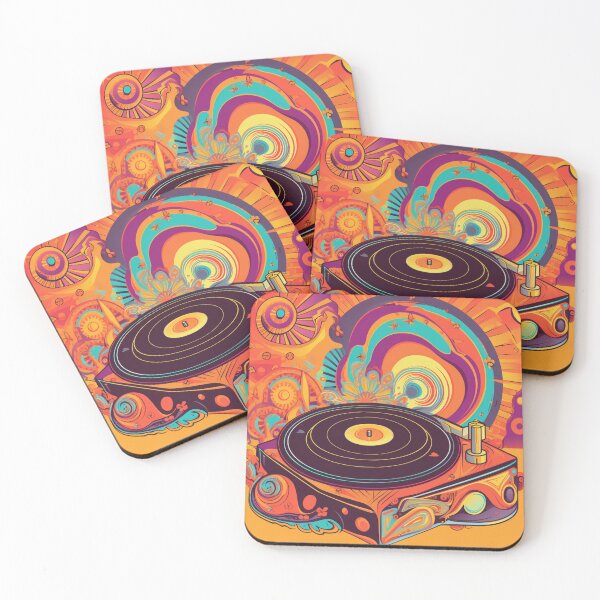 Item preview, 70s conic vinyl record player T-shirt  designed and sold by ploen kongsuwan.