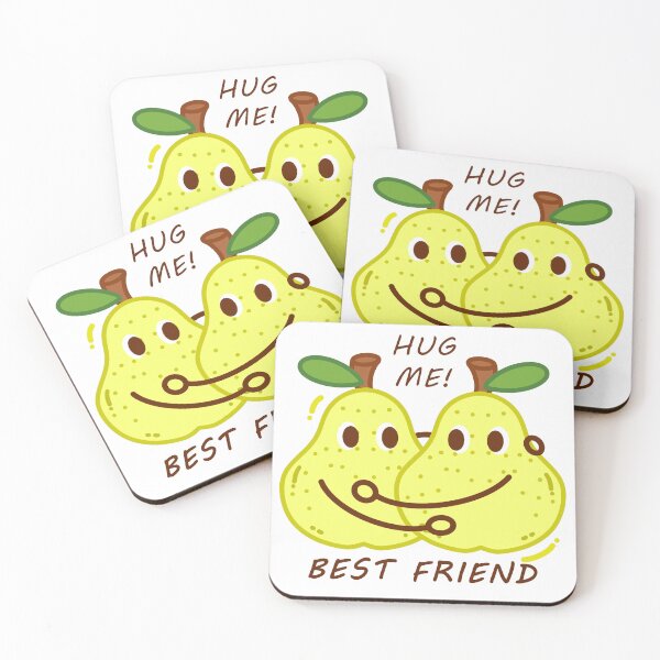 Item preview, Best Friend, Hug Me, Cute Pear designed and sold by Lychee Design.
