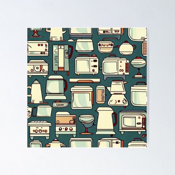 The cute kitchen stuff. Art Board Print for Sale by lvlay