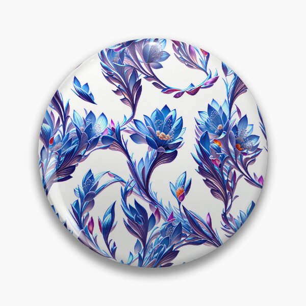 Aperçu de l'œuvre Motif floral sans couture ethnique abstrait bleu créée et vendue par YPSimon.