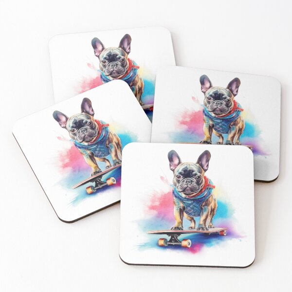 Item preview, bulldog skateboarding designed and sold by Polnorandco.