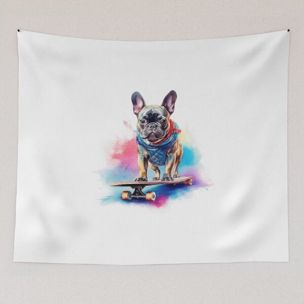Item preview, bulldog skateboarding designed and sold by Polnorandco.