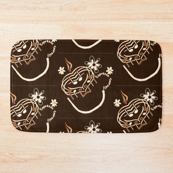 Item preview, Heart Daisy Espresso Pun designed and sold by IvaRenee.
