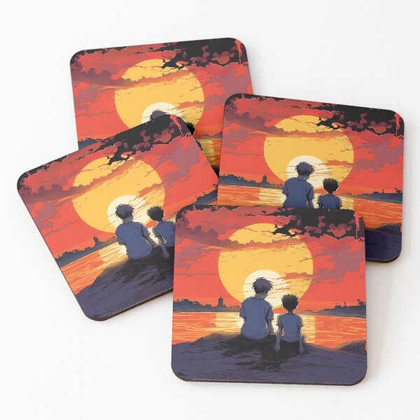 Item preview, Time together at Sunset print designed and sold by Nosy is Everything.