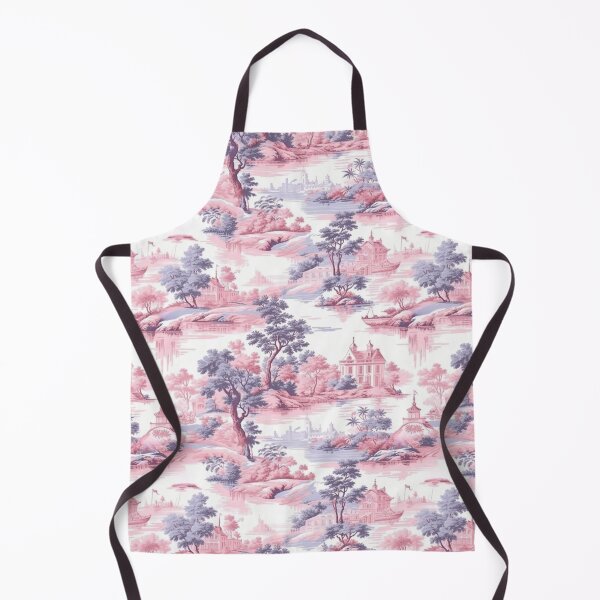 Item preview, Toile de Jouy inspired Ludivine Fond pink pattern designed and sold by Hibiskusmond.