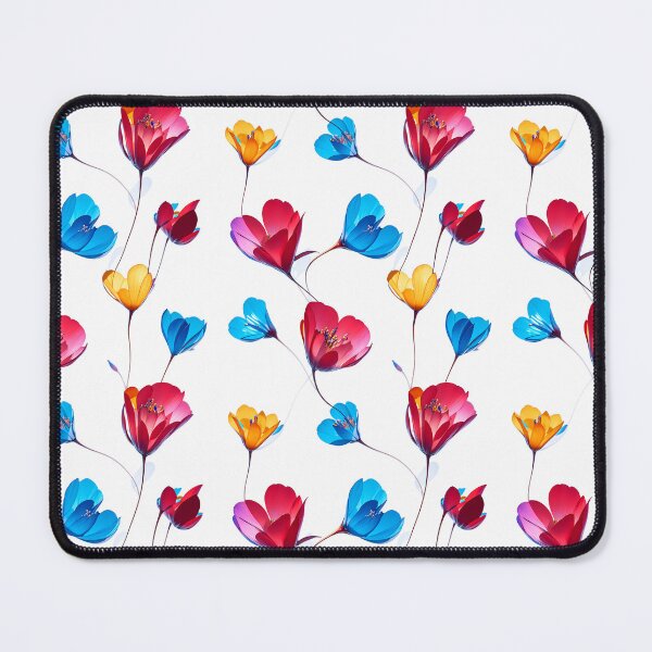 Item preview, Colorful heart shaped flower seamless floral pattern designed and sold by YPSimon.