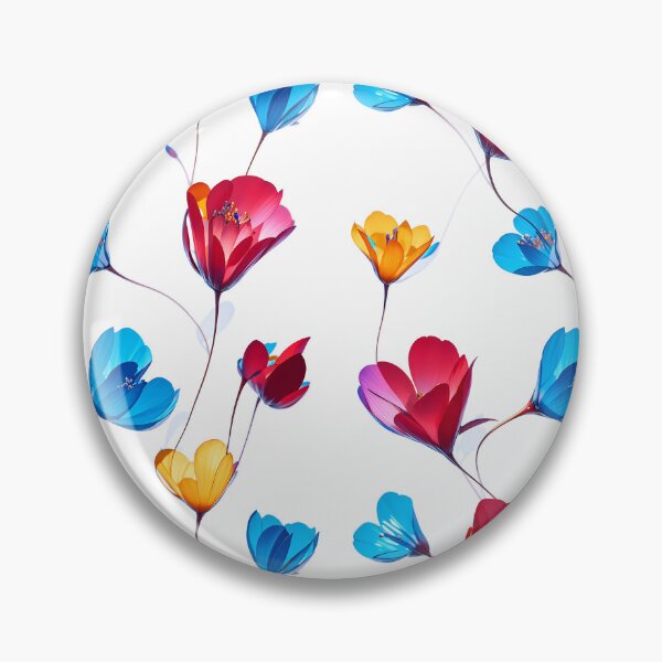 Item preview, Colorful heart shaped flower seamless floral pattern designed and sold by YPSimon.