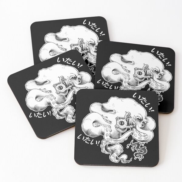 Item preview, Octopus Tattoo Artist ~black and white vers. Tentacles and ink all the way! designed and sold by Badlungsart.