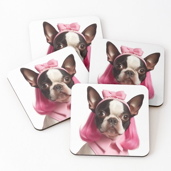 Item preview, Pretty flirtatious boston in pink designed and sold by Polnorandco.