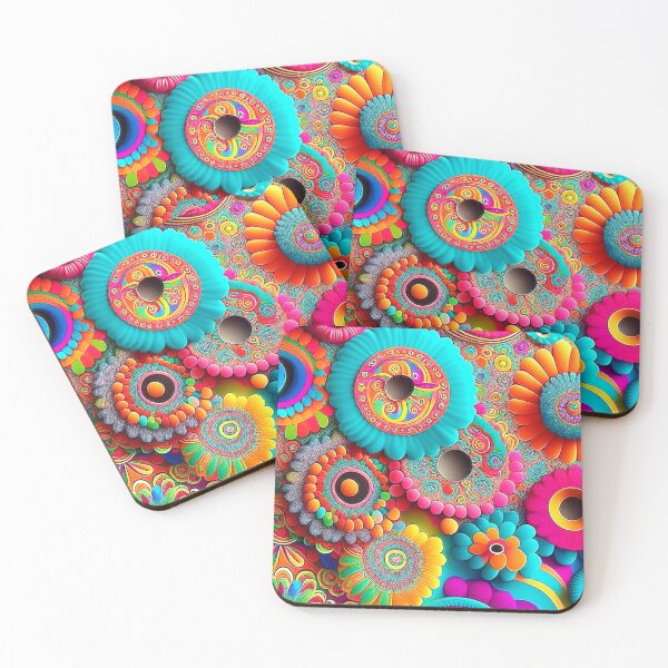 Item preview, Psychedelic floral splendor designed and sold by Minpadesign.