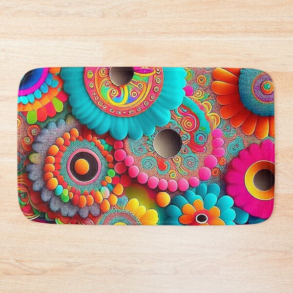 Item preview, Psychedelic floral splendor designed and sold by Minpadesign.