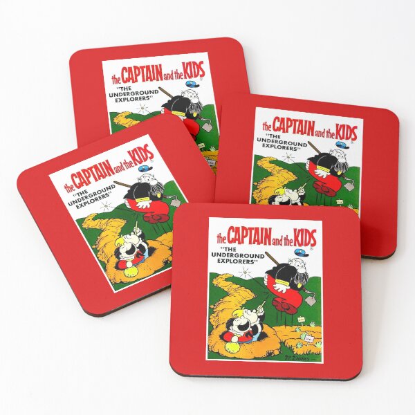 Artikelvorschau, Kapitän und die Kinder: Vintage Comic Underground Explorers Print entworfen und verkauft von posterbobs.