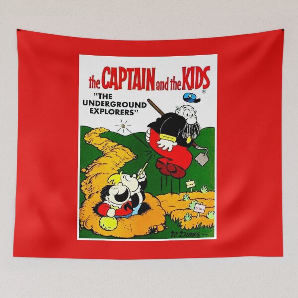 Artikelvorschau, Kapitän und die Kinder: Vintage Comic Underground Explorers Print entworfen und verkauft von posterbobs.