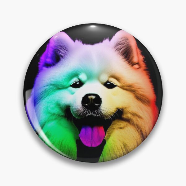 Item preview, Colourful Samoyed  designed and sold by Hello Llama.