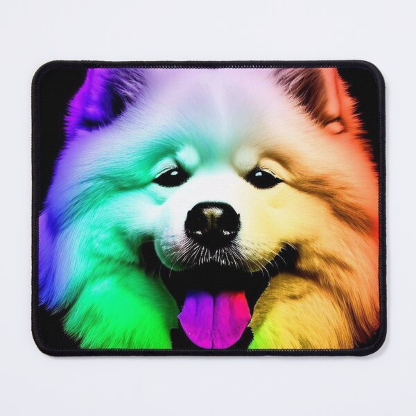 Item preview, Colourful Samoyed designed and sold by Hello Llama.