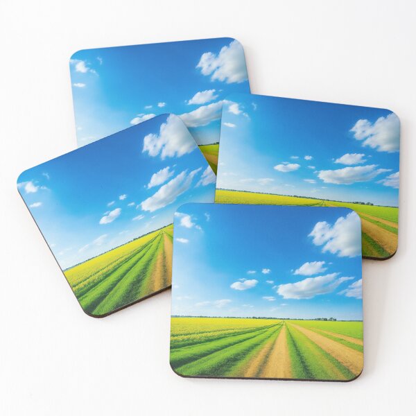 Item preview, Farm Landscapes with a Bright Blue Sky Overhead, Creating a Cheerful and Optimistic Mood, Ai Generated Art designed and sold by AiGens.