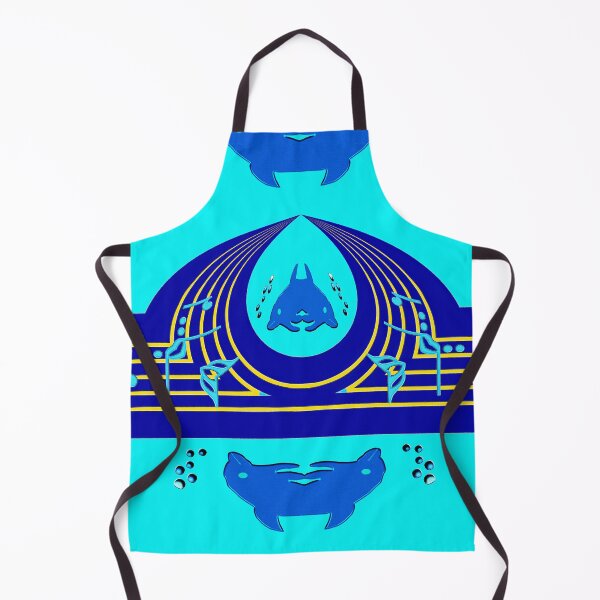 Item preview, *Incomparable yellow and blue abstract music Dolphin - Marine animals art music notes - Great Gift for musicians, pianists, guitarists, music and dolphin lover* designed and sold by Ralek.