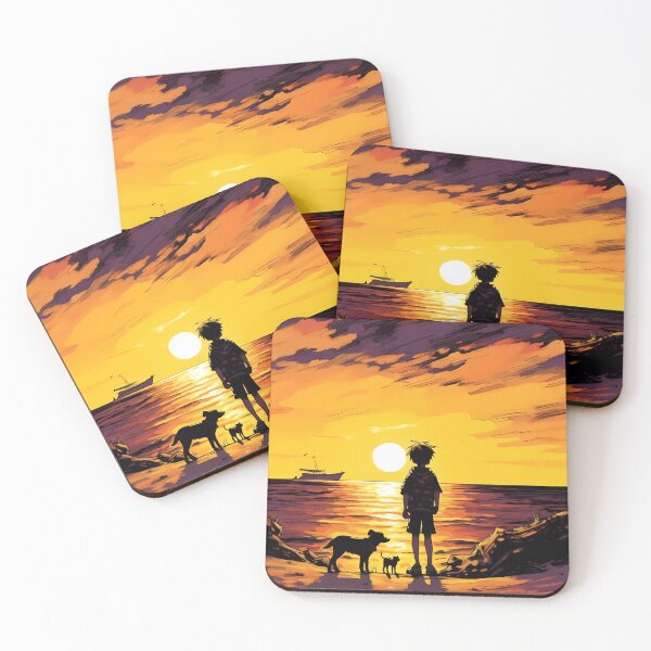 Item preview, Best Friends at Sunset print designed and sold by Nosy is Everything.
