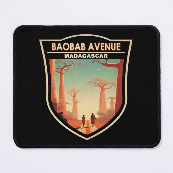 Item preview, Baobab Avenue Madagascar Travel Badge designed and sold by KrisSidDesigns.