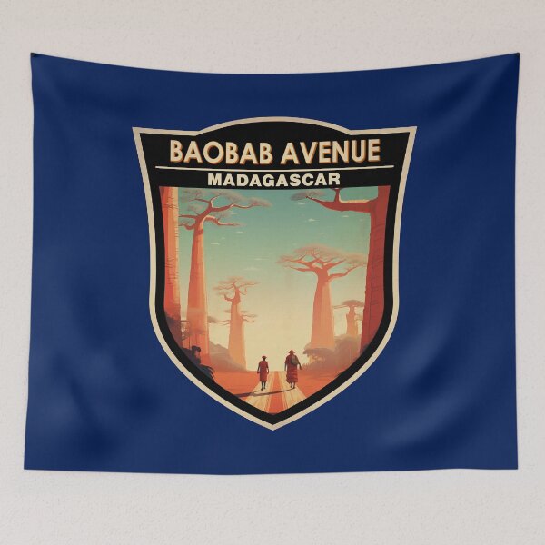 Item preview, Baobab Avenue Madagascar Travel Badge designed and sold by KrisSidDesigns.