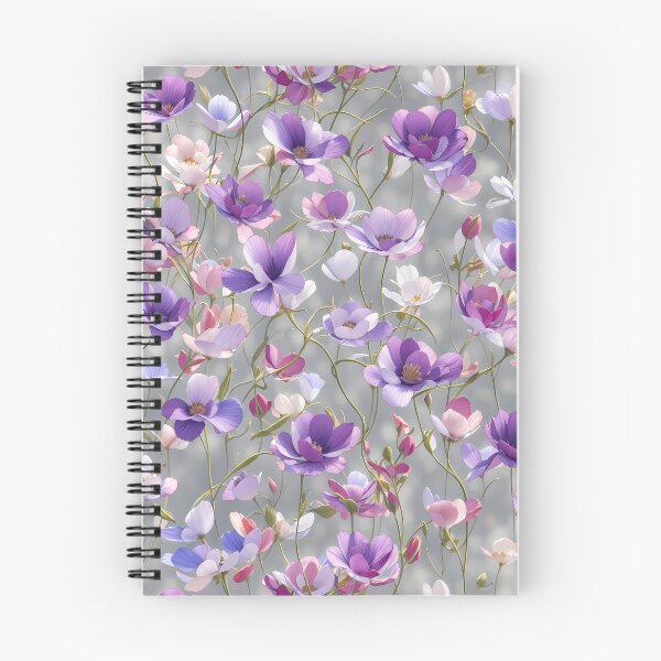 Aperçu de l'œuvre Motif floral sans couture fantaisie fleur pourpre créée et vendue par YPSimon.