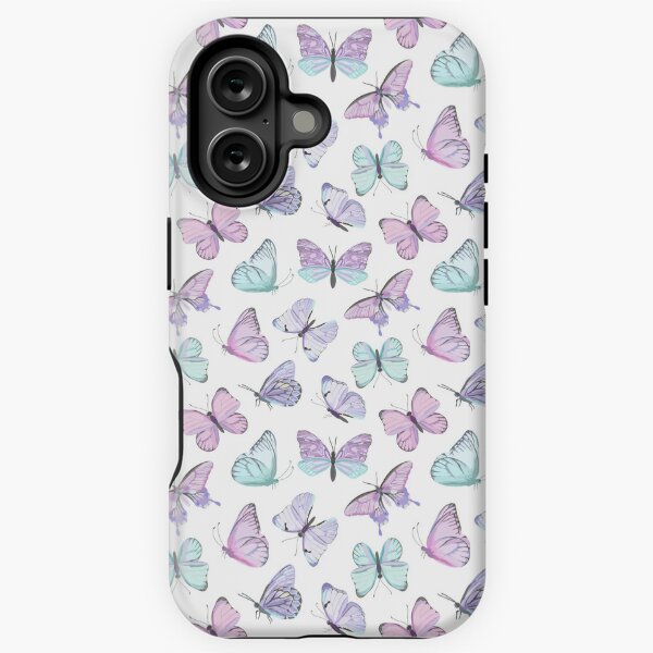 Purple and Blue Butterfly Phone Case iPhone Tough Case