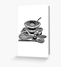 Vintage baking set Greeting Card