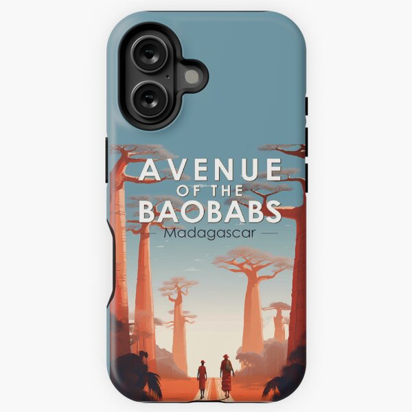 Item preview, Avenue of the Baobabs Madagascar Travel Art Vintage designed and sold by KrisSidDesigns.