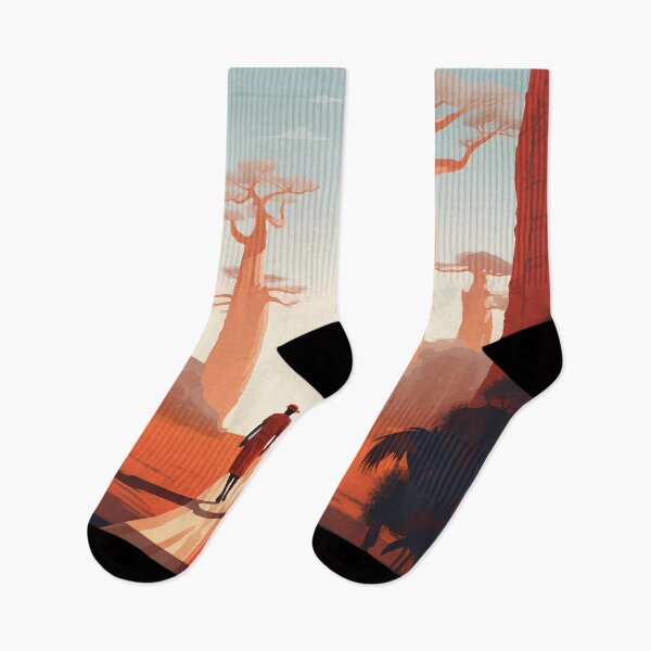 Item preview, Avenue of the Baobabs Madagascar Travel Art Vintage designed and sold by KrisSidDesigns.