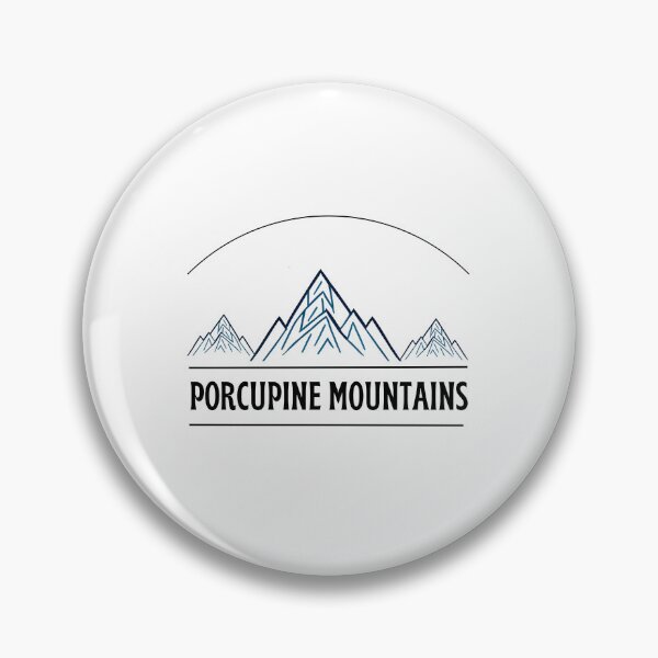 Item preview, Porcupine mountains outline illustration design designed and sold by Be-Adventurous.