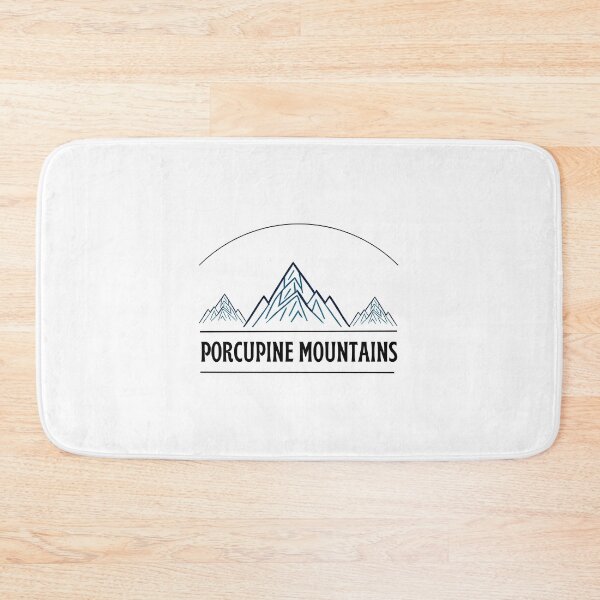 Item preview, Porcupine mountains outline illustration design designed and sold by Be-Adventurous.