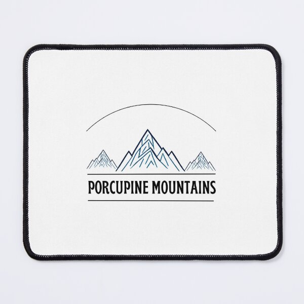 Item preview, Porcupine mountains outline illustration design designed and sold by Be-Adventurous.