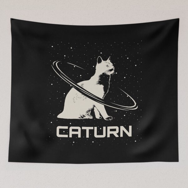Item preview, Saturn Caturn Cat Planet Space designed and sold by MooonTees.