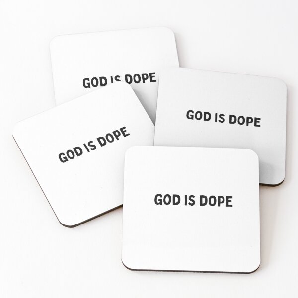 Item preview, God is dope, funny quotes sarcastic Black and white Quote designed and sold by Mindlimes.