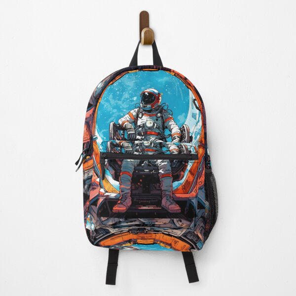 Item preview, A relaxed astronaut travels through space in his pod designed and sold by Art Happens.