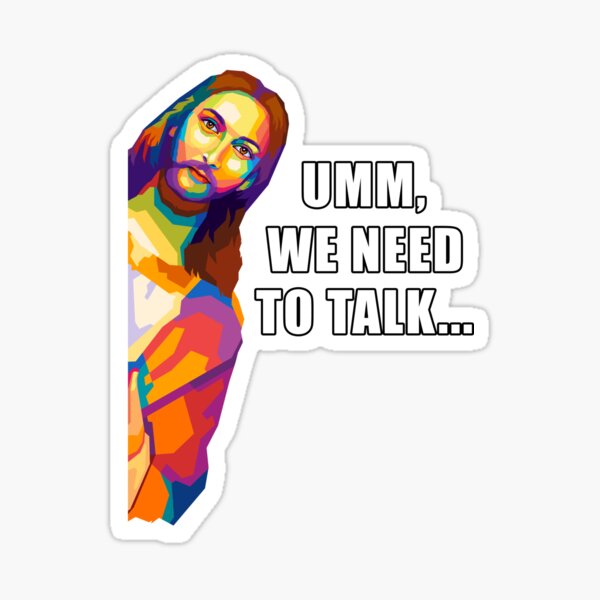 Item preview, Jesus We Need Talk Pop Art designed and sold by SiksisArt.