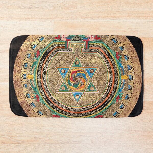 Item preview, Mandala 158 Gold Tibetan Buddhist Om Mandala designed and sold by GuyBlank.
