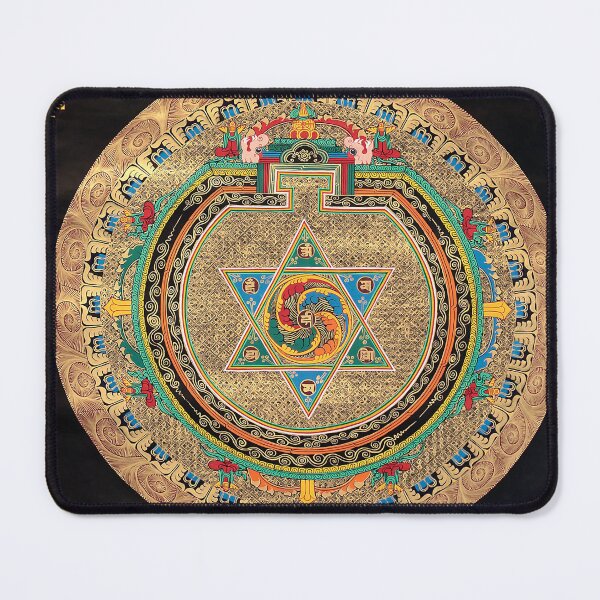 Item preview, Mandala 158 Gold Tibetan Buddhist Om Mandala designed and sold by GuyBlank.