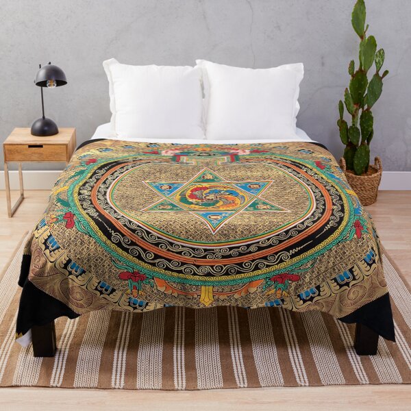 Item preview, Mandala 158 Gold Tibetan Buddhist Om Mandala designed and sold by GuyBlank.