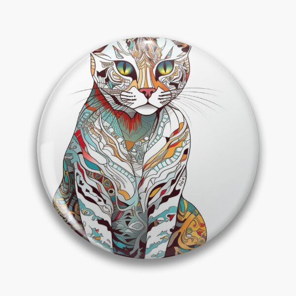 Item preview, Bengal Whimsy - Hand-Drawn Cat Illustration for Fun-Loving Feline Admirers designed and sold by DooodleGod.