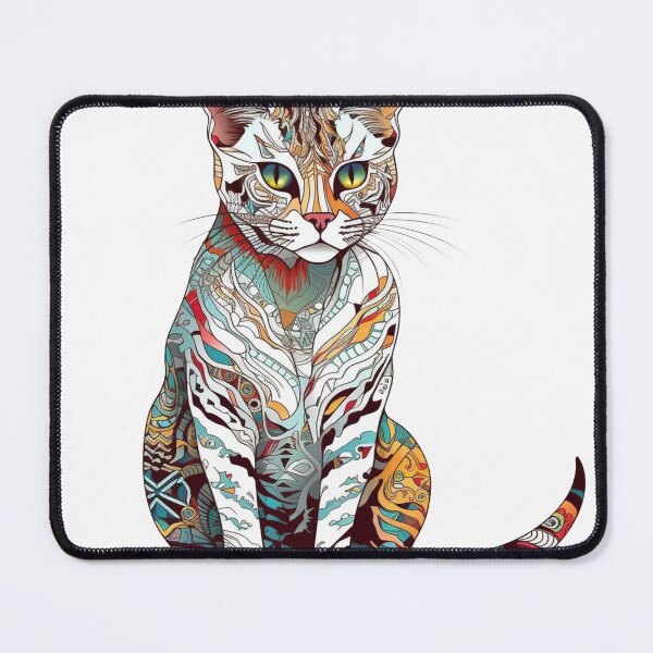 Item preview, Bengal Whimsy - Hand-Drawn Cat Illustration for Fun-Loving Feline Admirers designed and sold by DooodleGod.